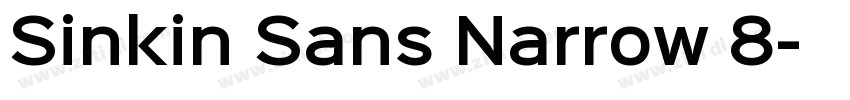 Sinkin Sans Narrow 8字体转换